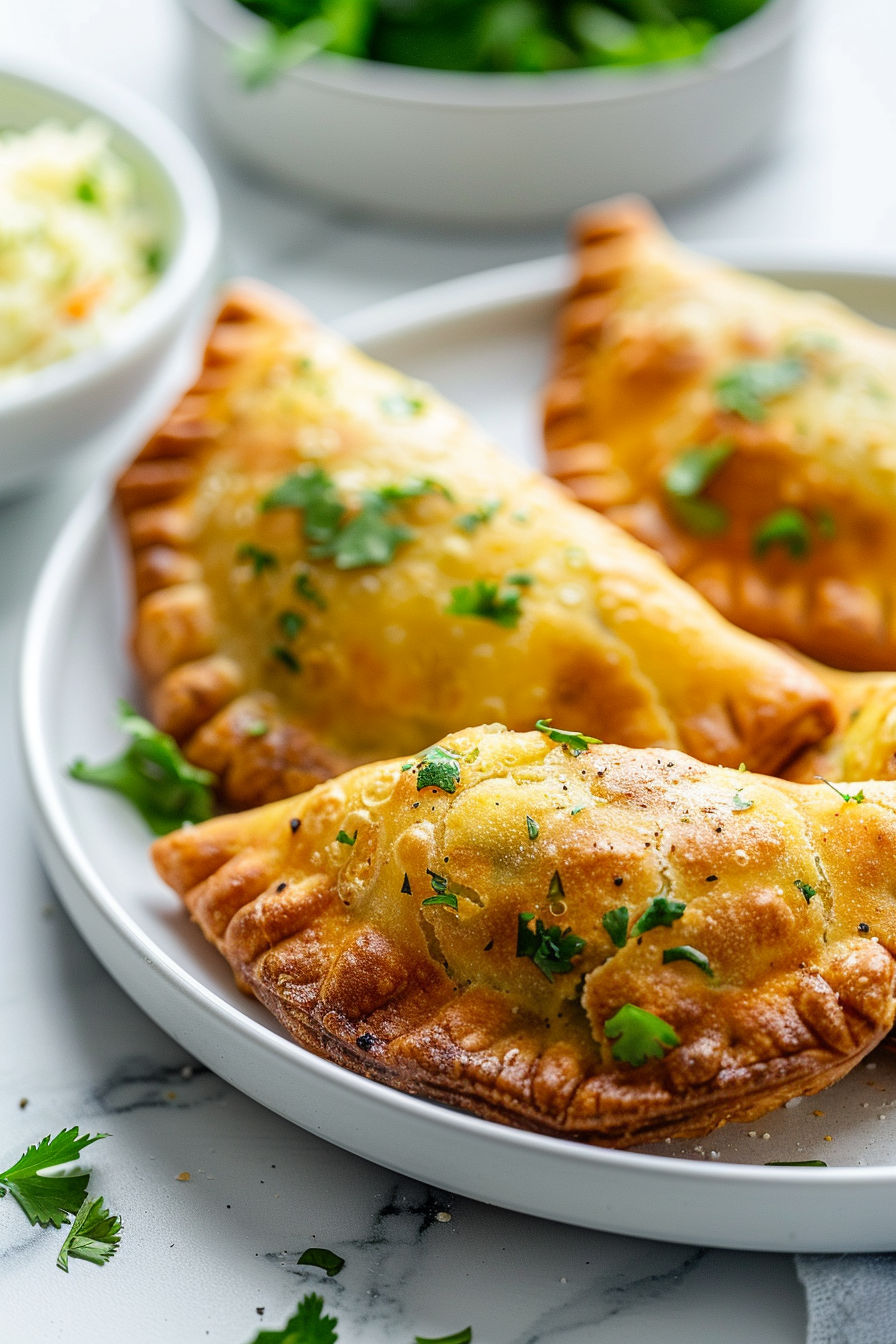 Baked Keto Spicy Ground Chicken Samosas