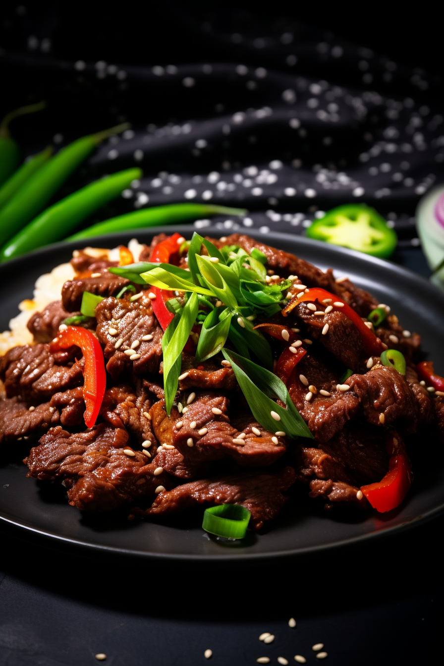 Marinating Keto Beef Bulgogi