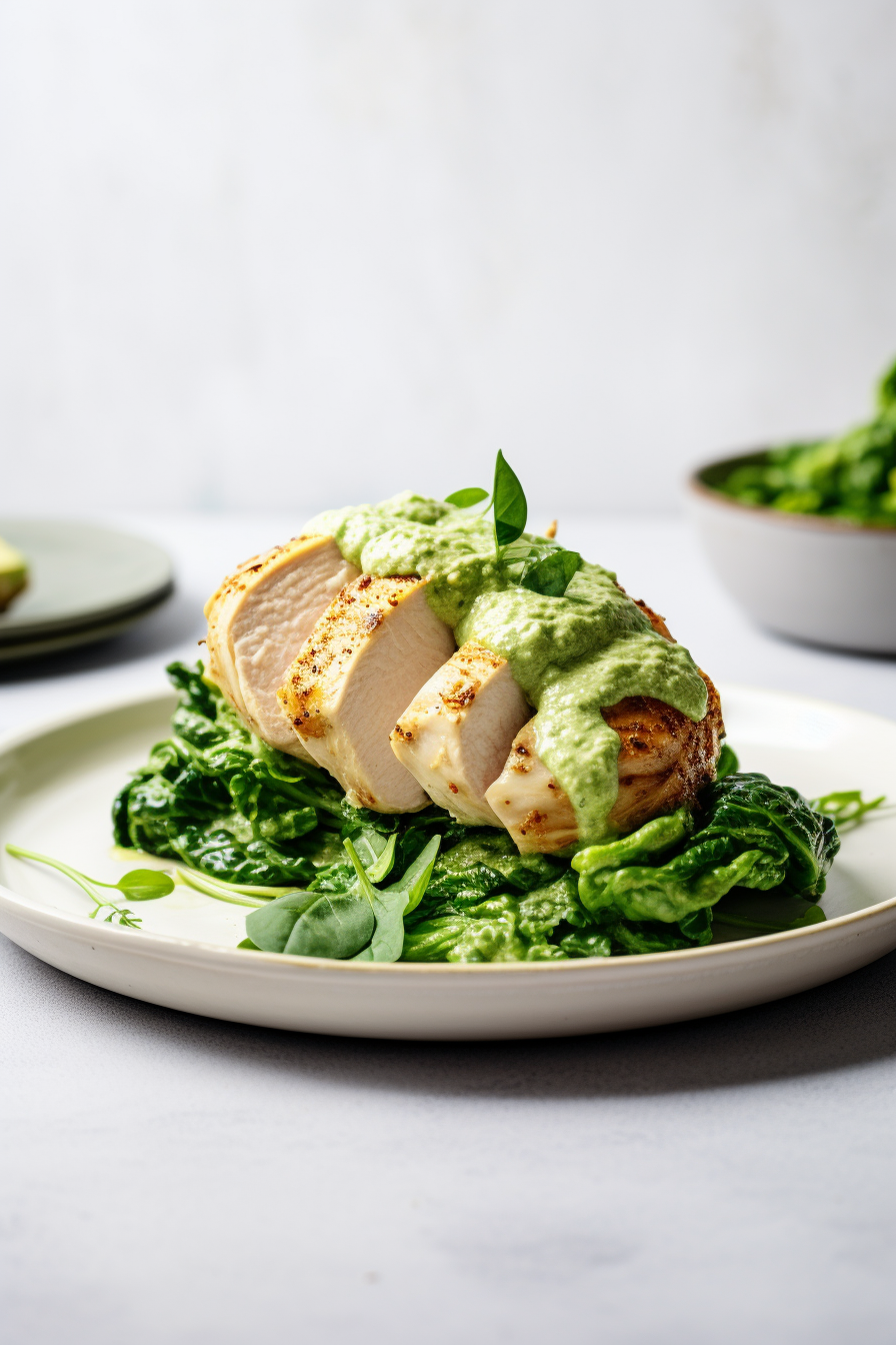 Preparing Keto Spinach and Feta Stuffed Chicken Breast