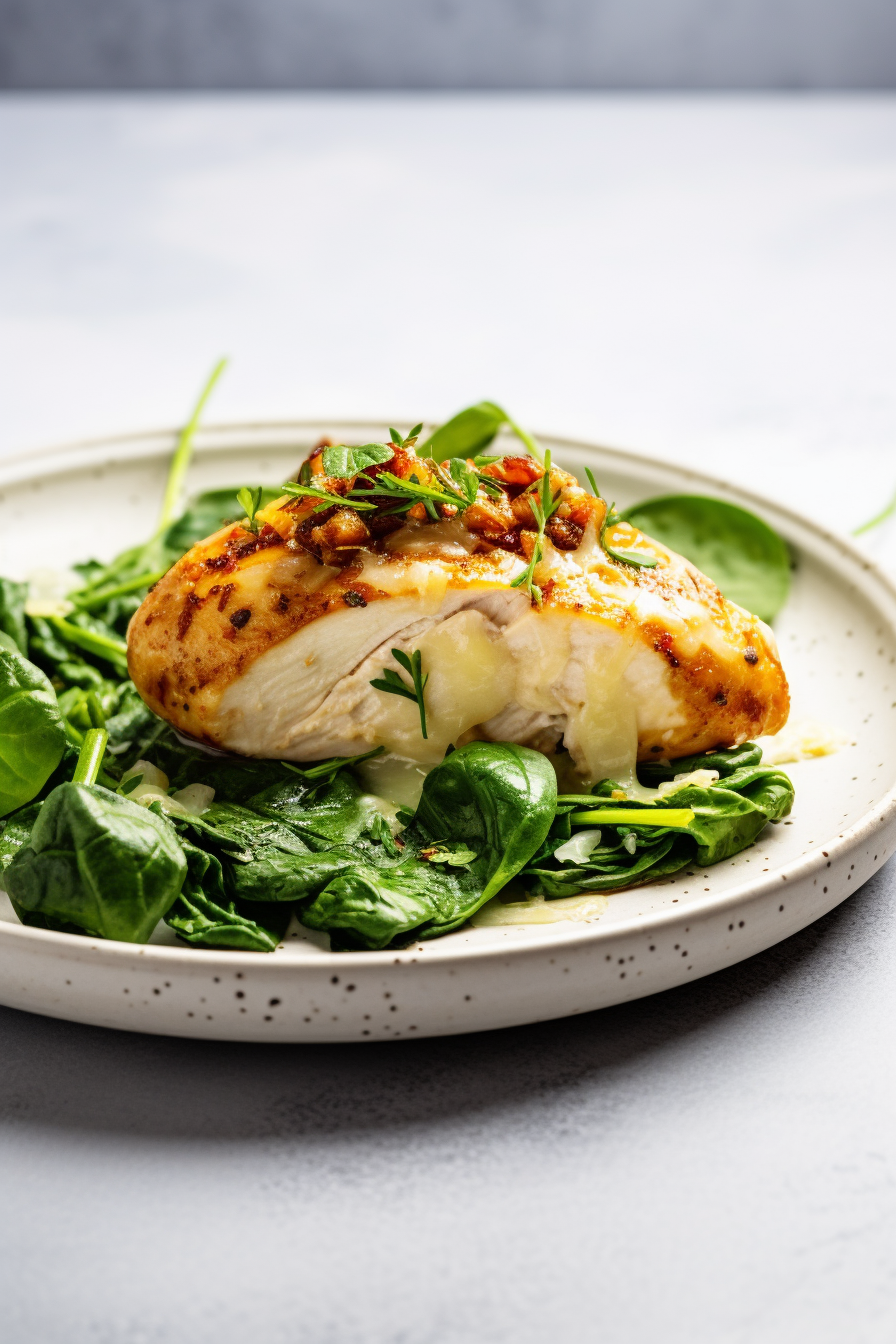 Keto Spinach and Feta Stuffed Chicken Breast