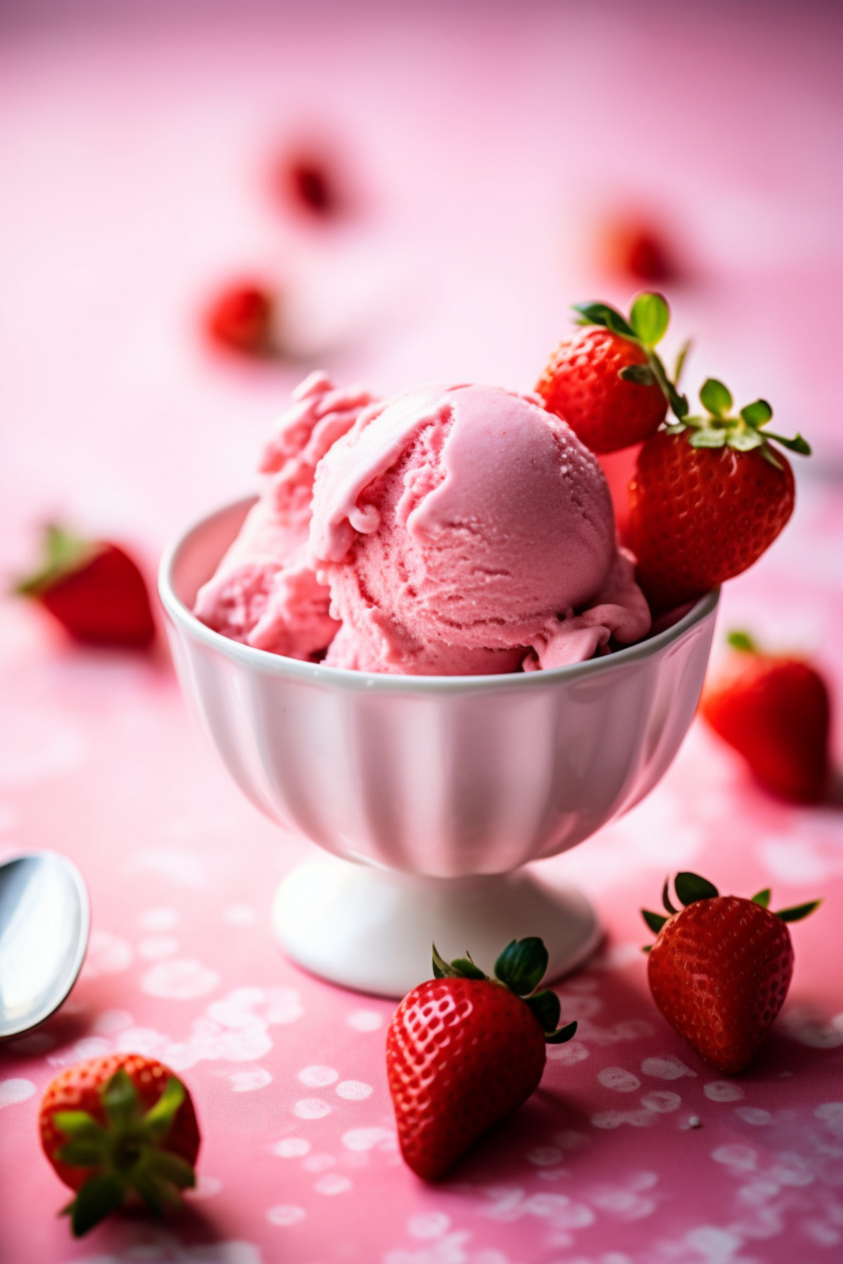 Keto Strawberry Cheesecake Ice Cream_001