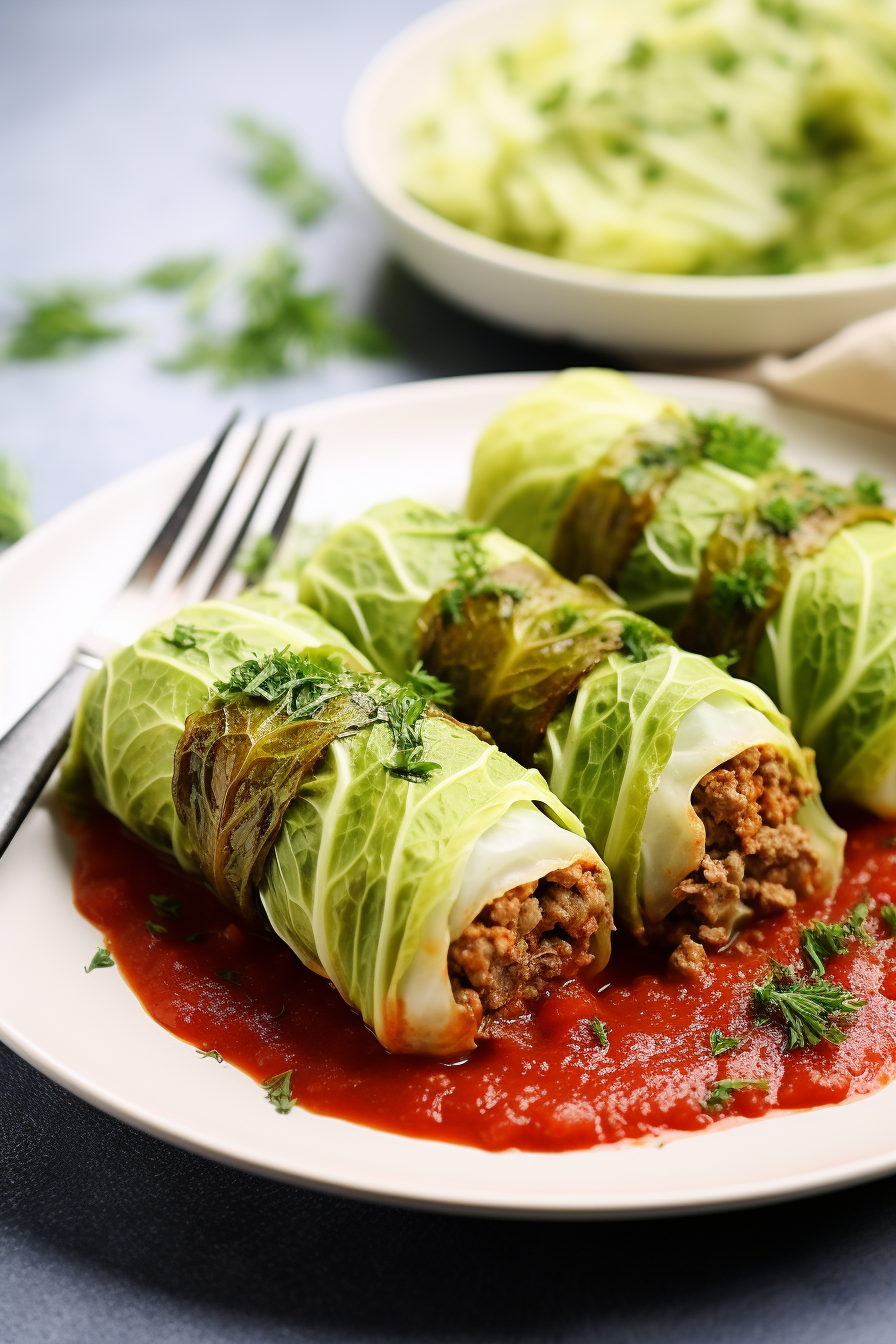 Keto Stuffed Cabbage Rolls in a Dish