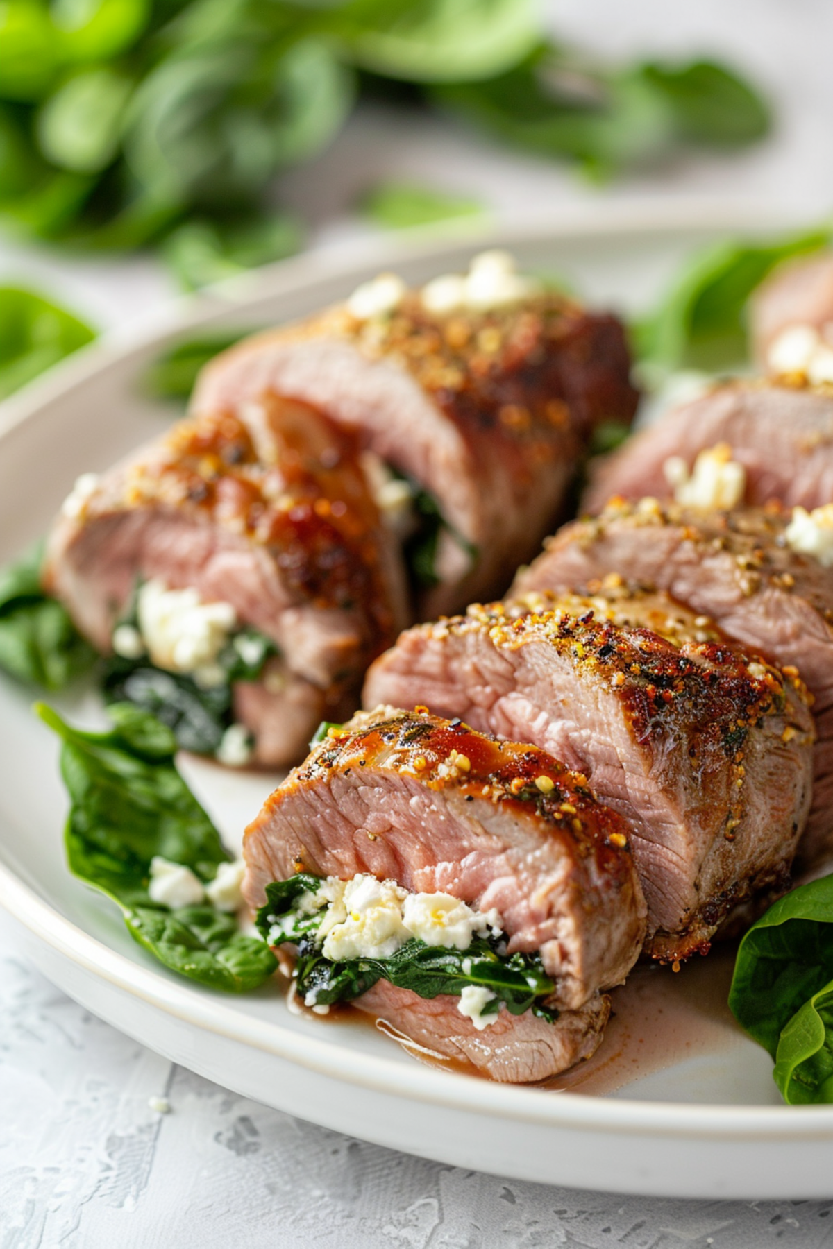 Keto Stuffed Pork Tenderloin with Spinach and Feta_001