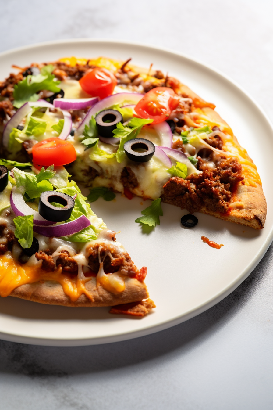 Keto Taco Pizza Preparation