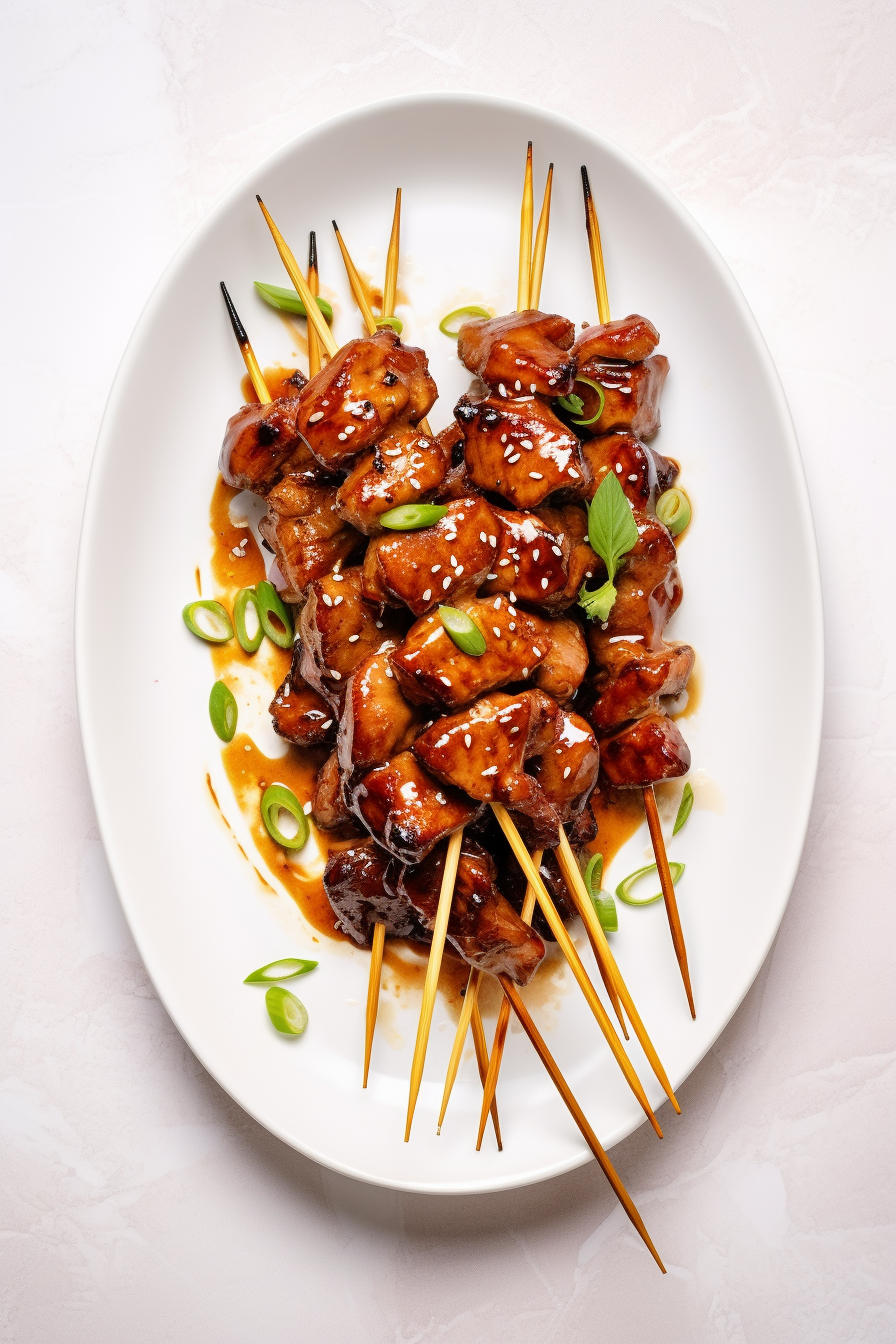 Grilled Keto Teriyaki Chicken Skewers