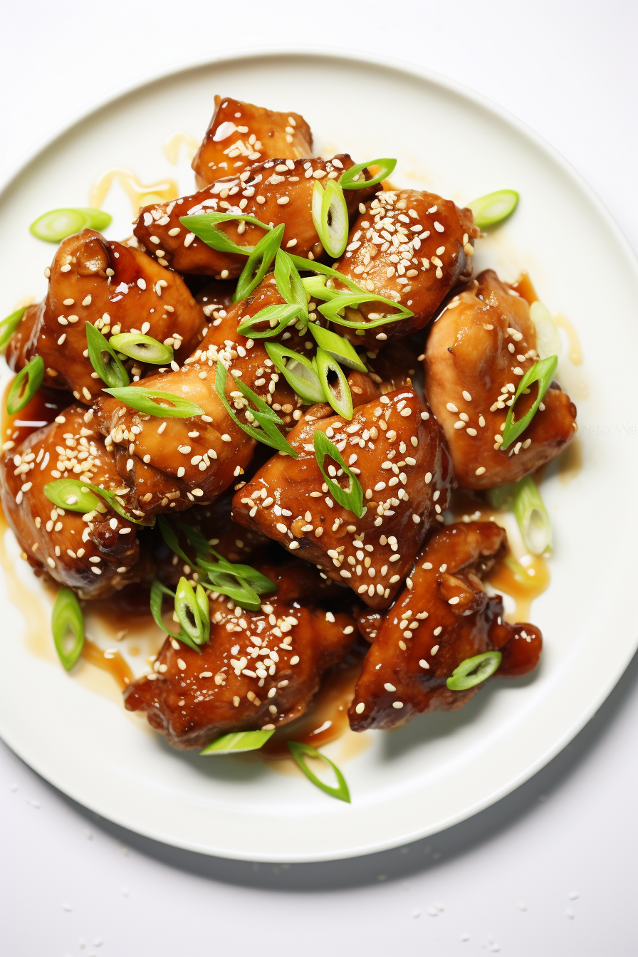 Keto Teriyaki Chicken Thighs Ready to Serve
