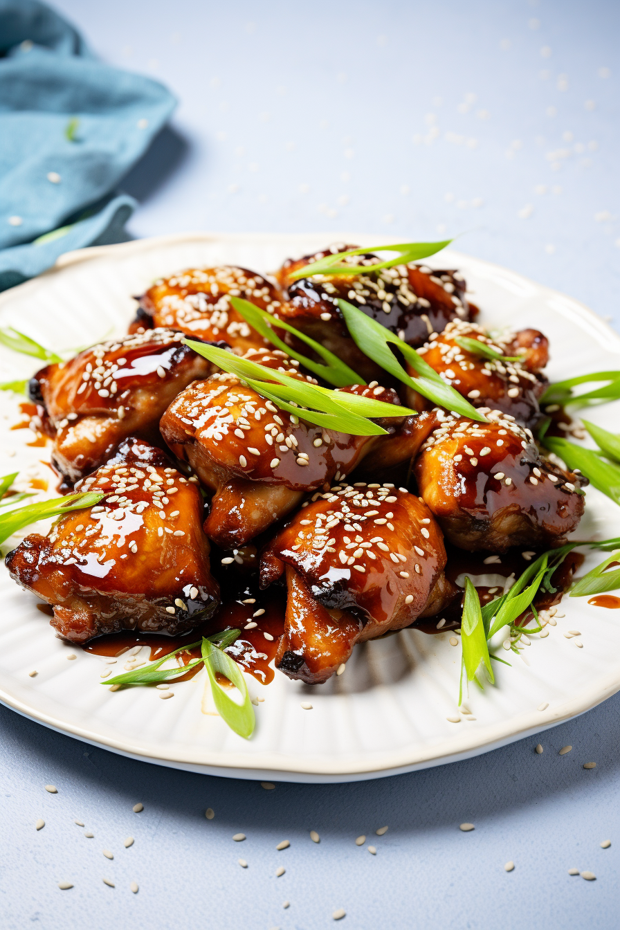 Preparing Keto Teriyaki Chicken Thighs