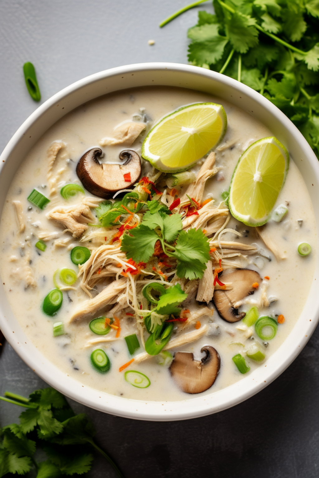 Easy Keto Thai Coconut Chicken Soup (Tom Kha Gai) Recipe for a Healthy Meal