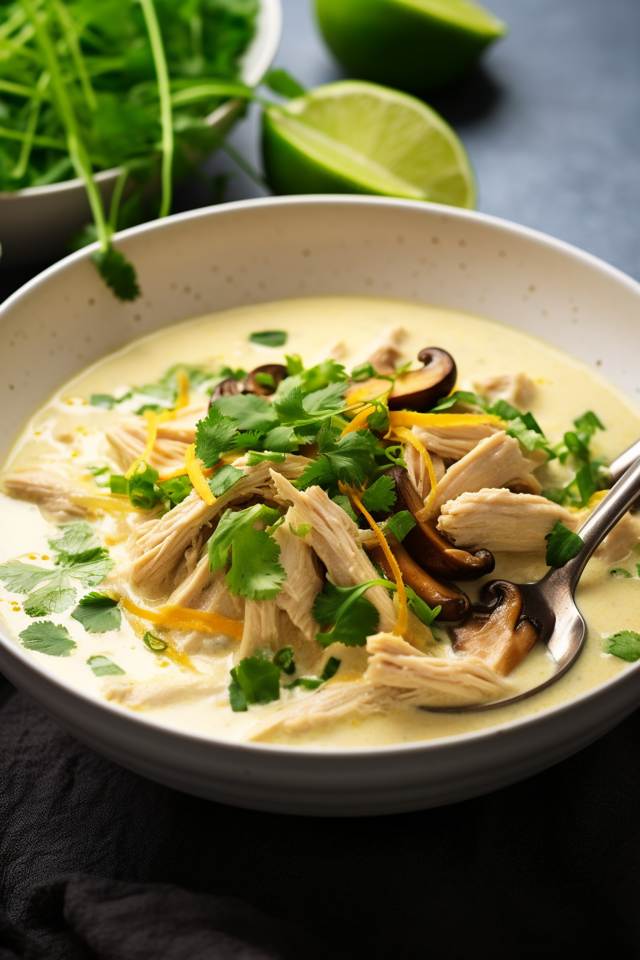 Ingredients for Keto Thai Coconut Chicken Soup