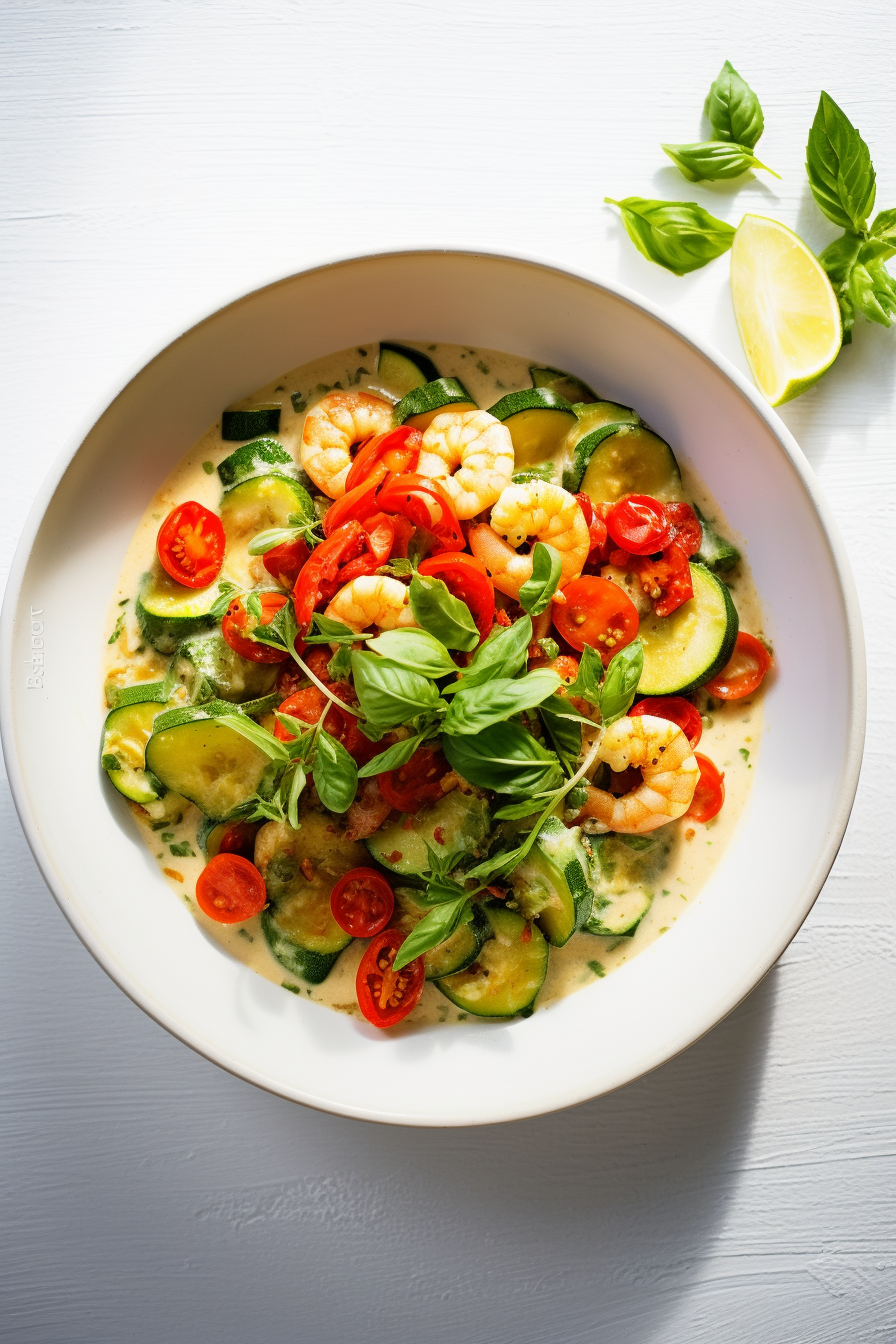 Keto Thai Green Curry with Shrimp