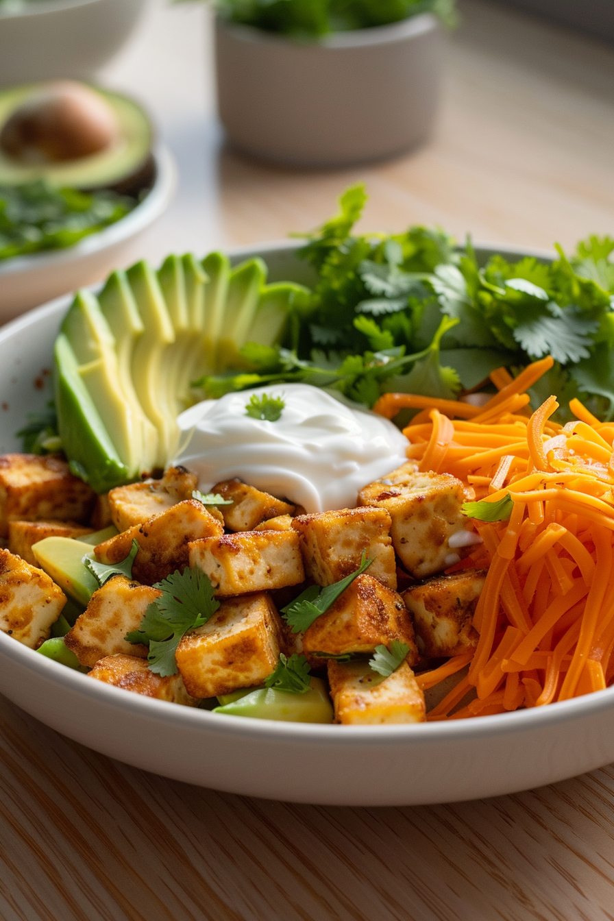Keto Tofu Taco Assembly