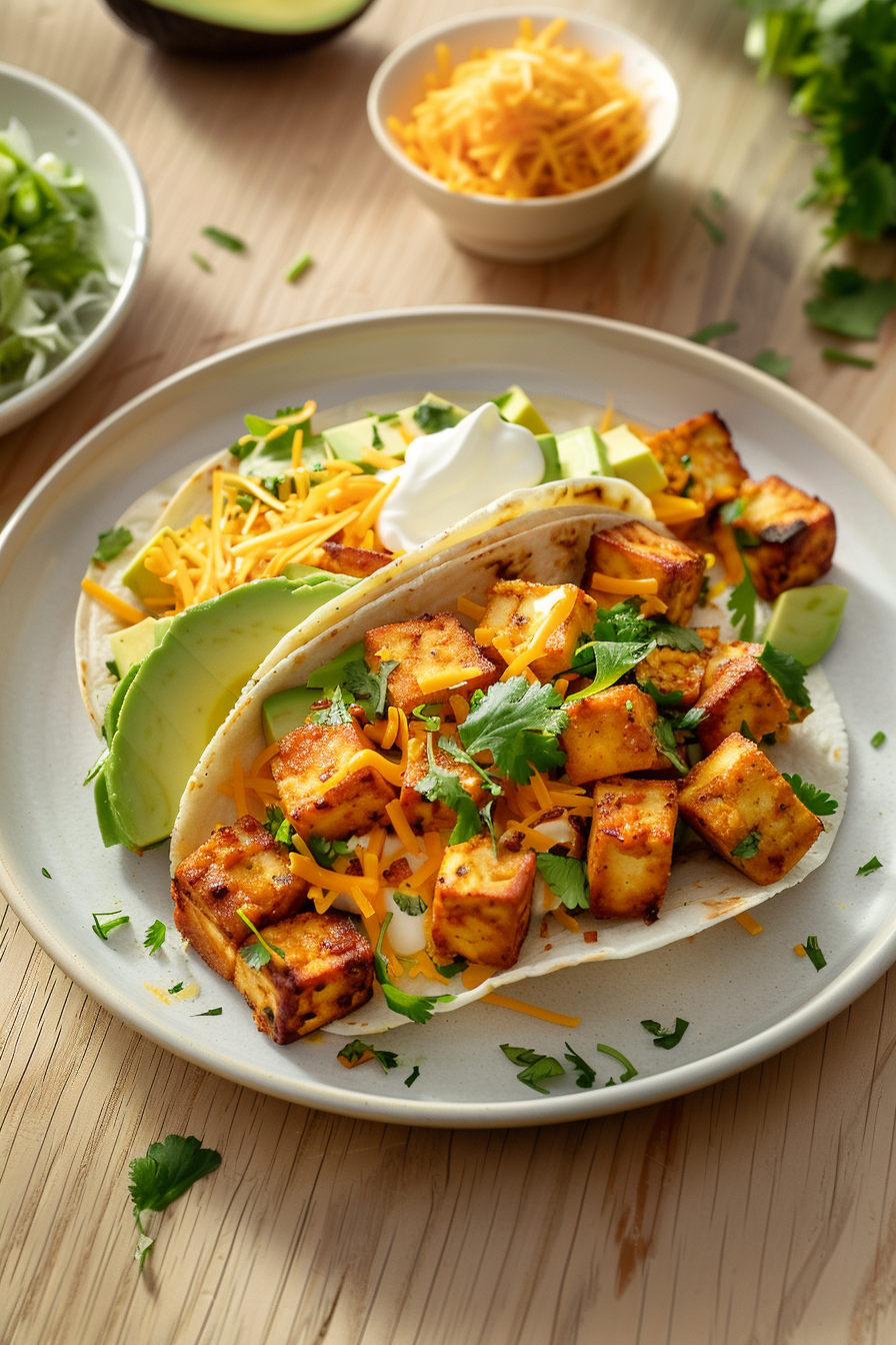 Seasoned Tofu for Keto Tacos