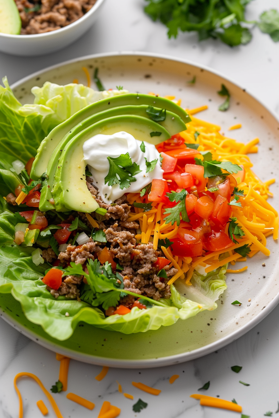 Keto Turkey and Avocado Tacos