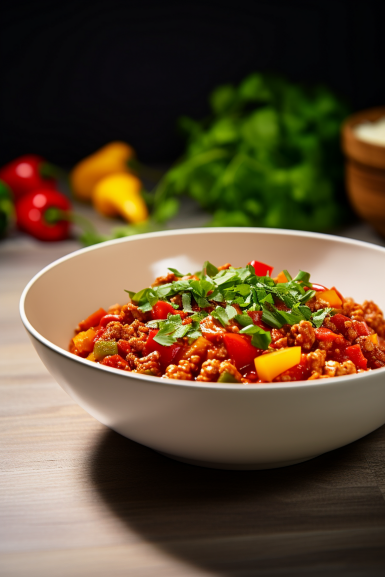 Keto Turkey and Bell Pepper Chili_001