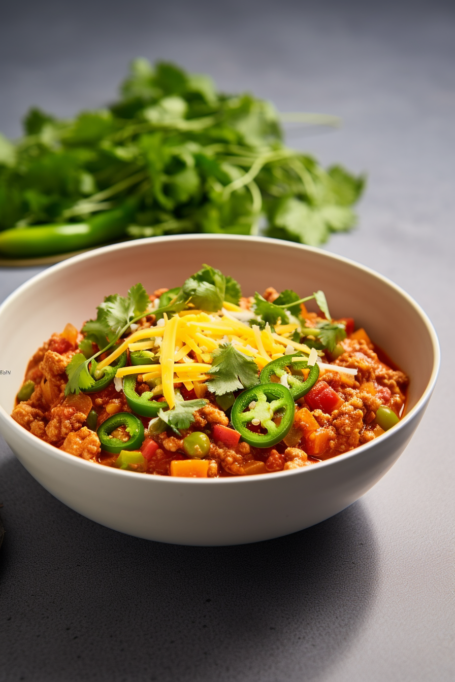 Ingredients for Keto Turkey and Bell Pepper Chili