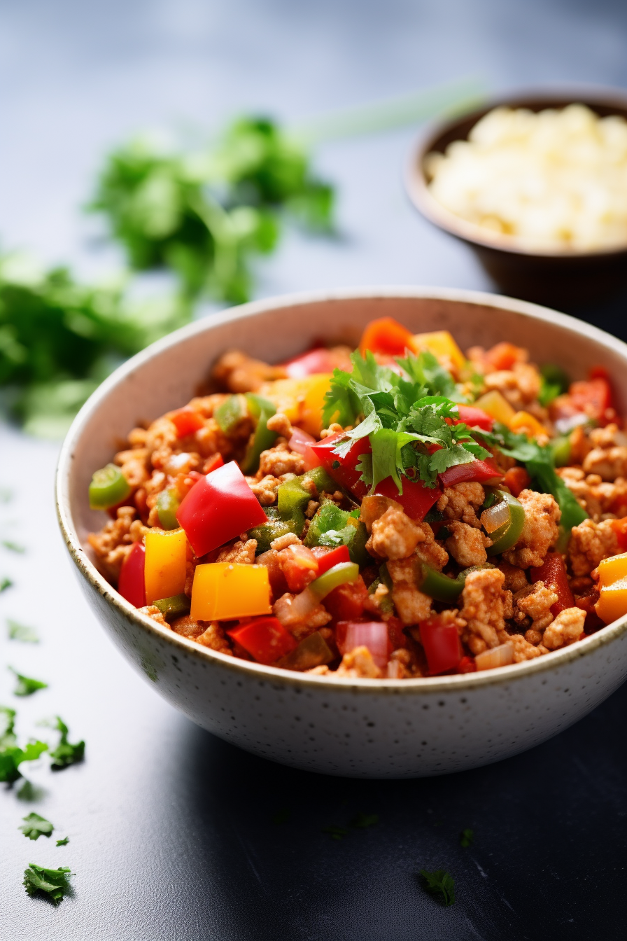 Keto Turkey and Bell Pepper Chili