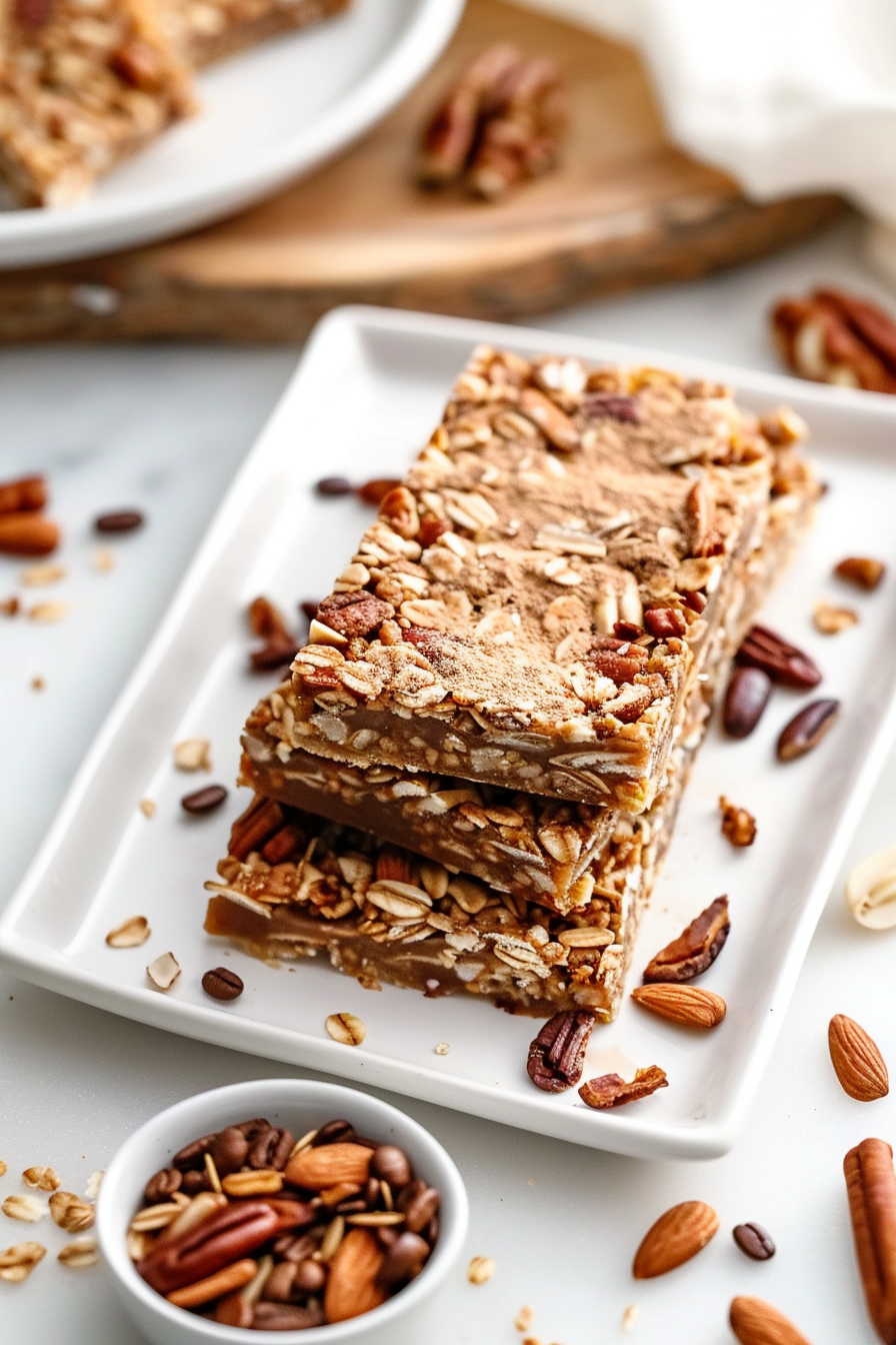 Keto Vanilla Latte Granola Bars