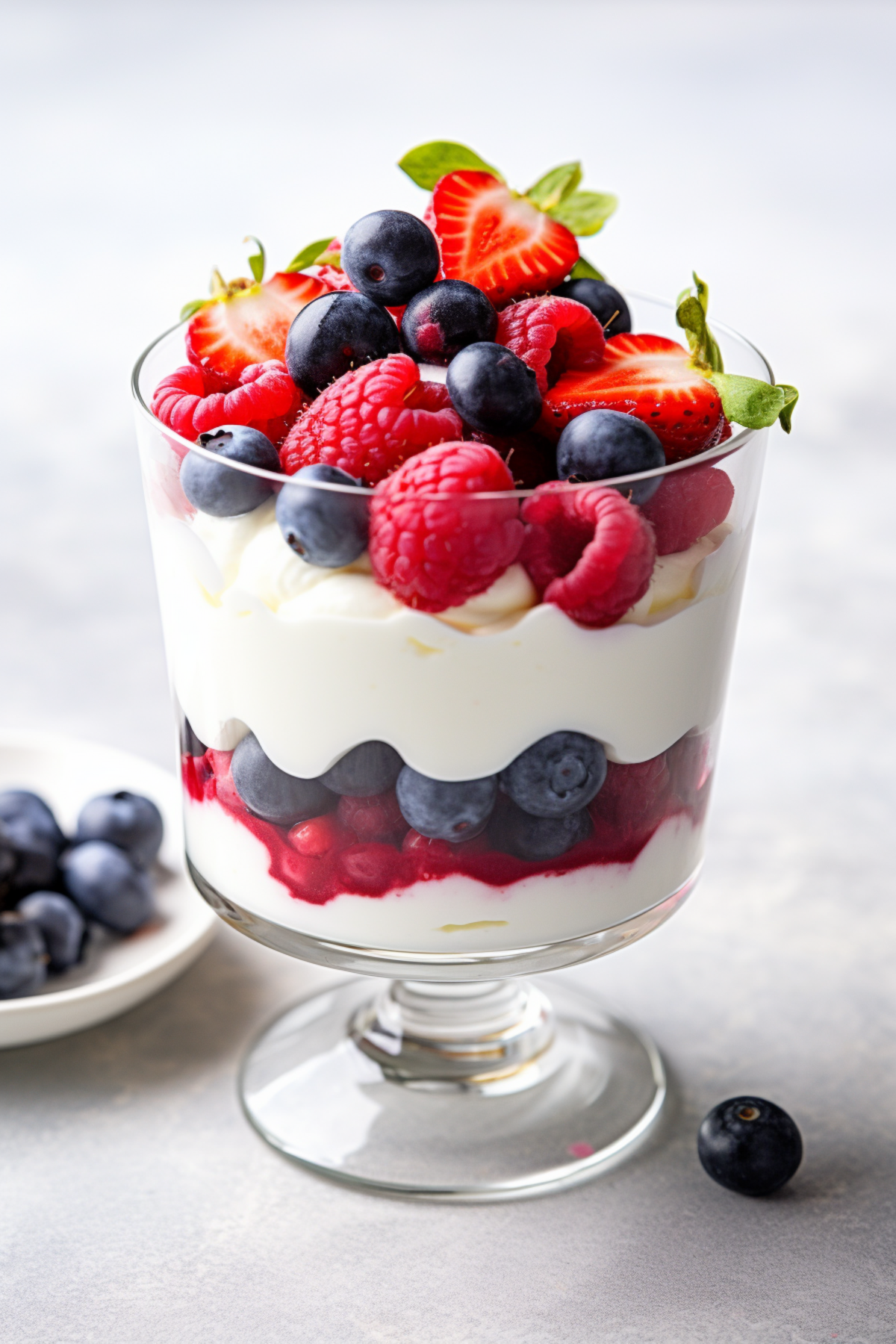 Keto Vanilla Whipped Cream Berry Parfait_001