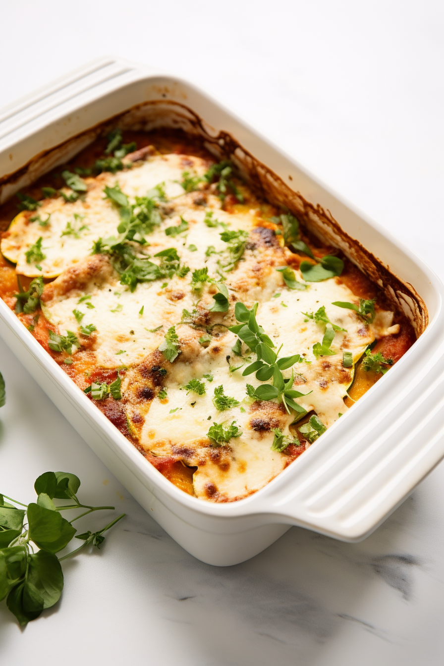 Baked Keto Zucchini Lasagna