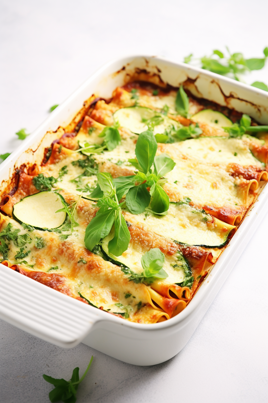 Keto Zucchini Lasagna with Ricotta Cheese