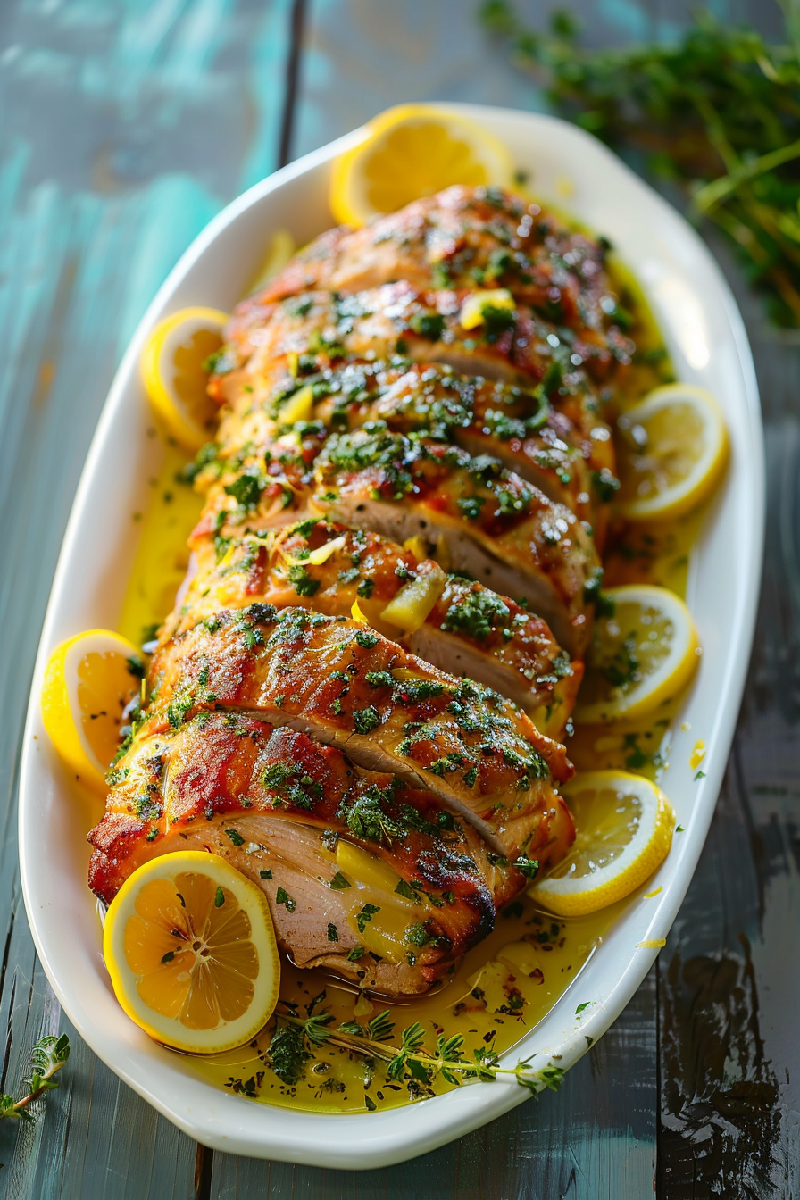 Lemon and Herb Roasted Pork Loin