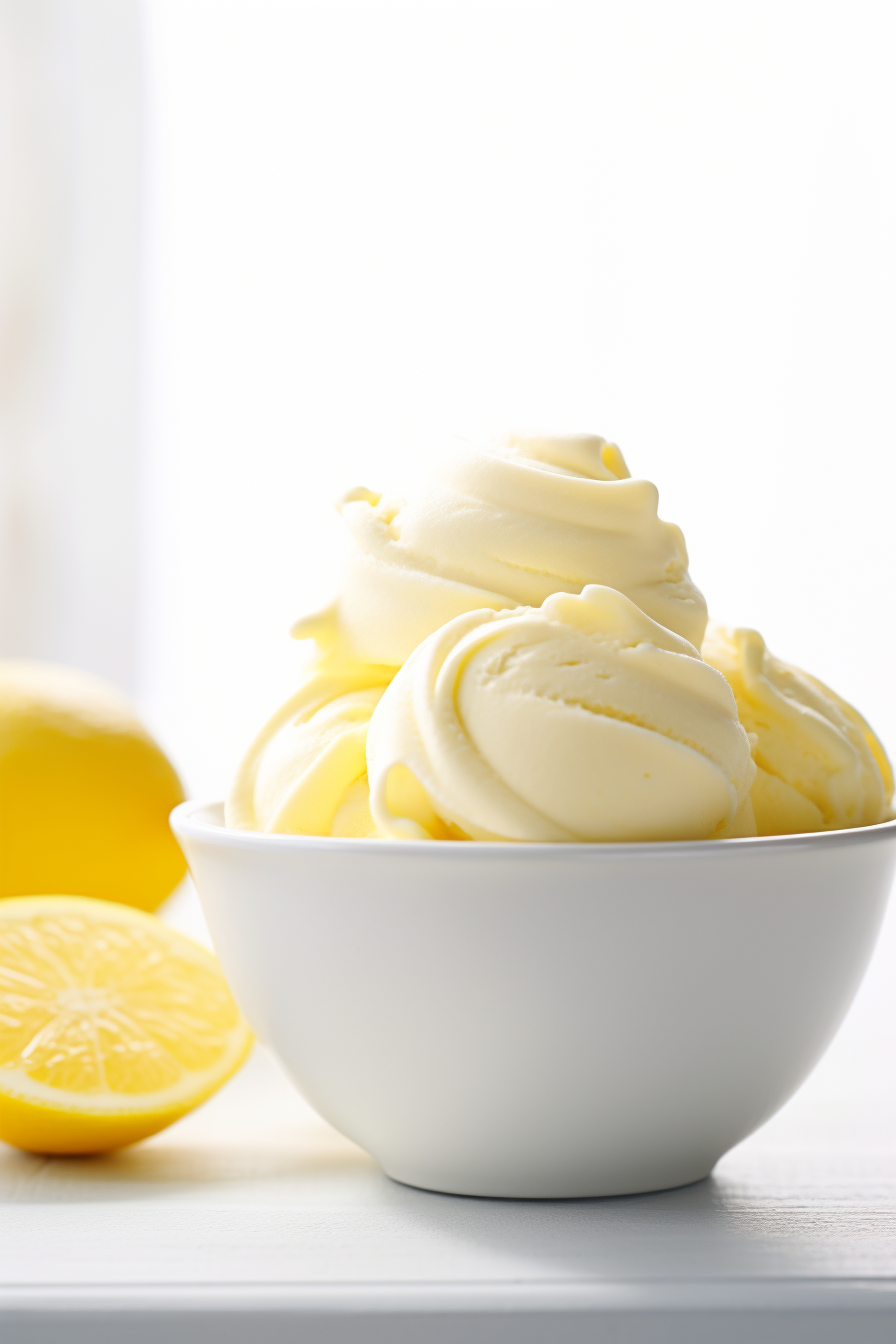 Lemon Curd Keto Ice Cream