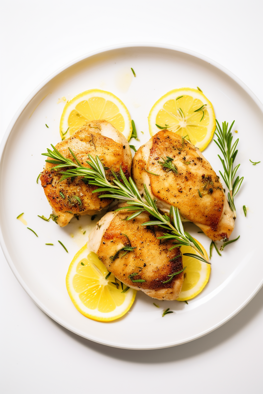 Cooked Lemon Herb Keto Chicken Thighs