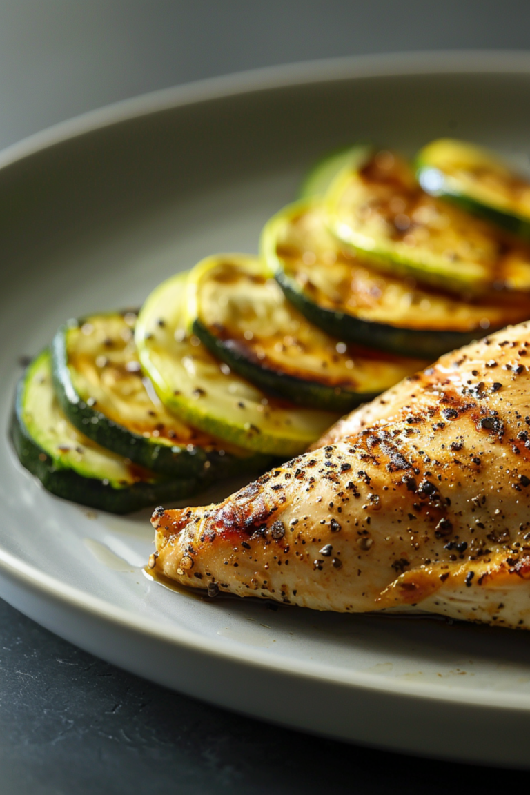 Lemon Pepper Chicken with Sauteed Zucchini_001