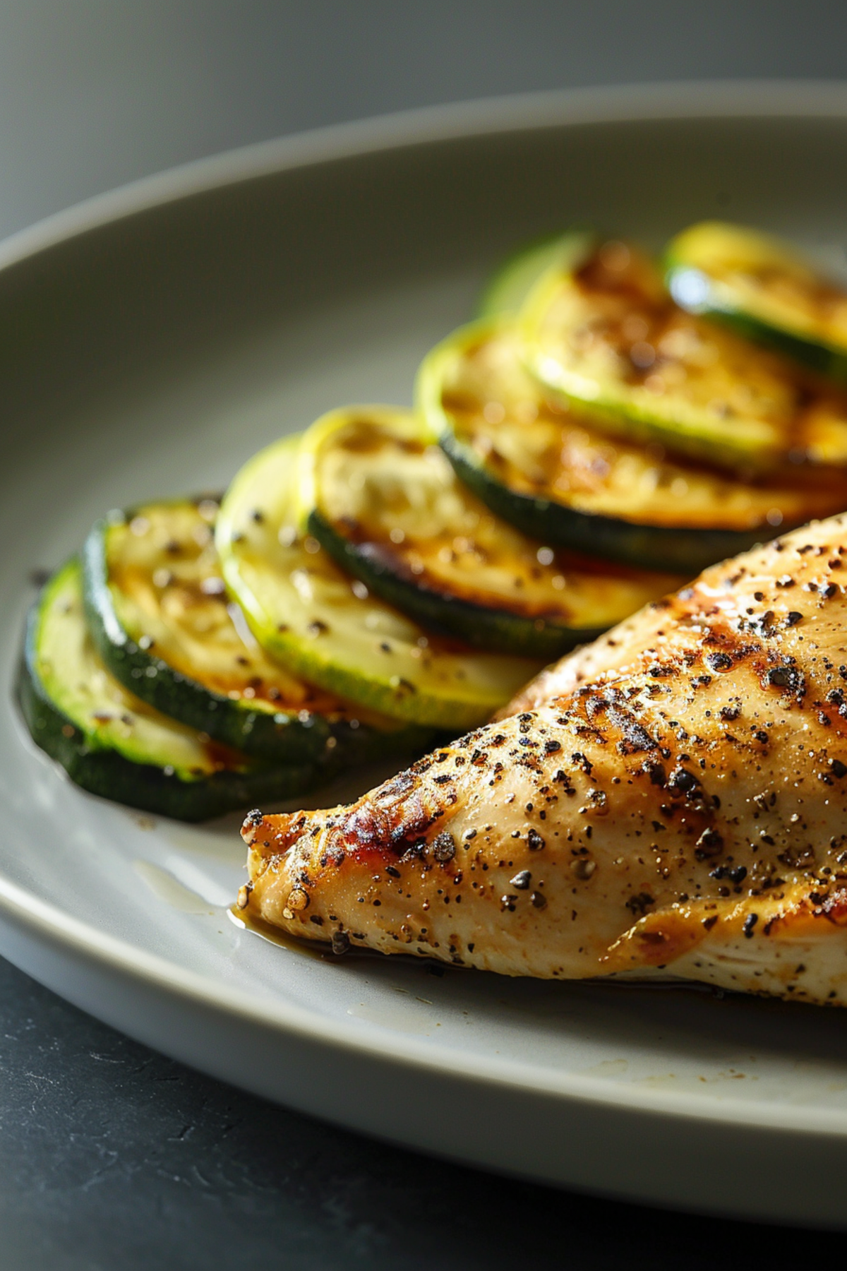 Lemon Pepper Chicken with Sauteed Zucchini_001