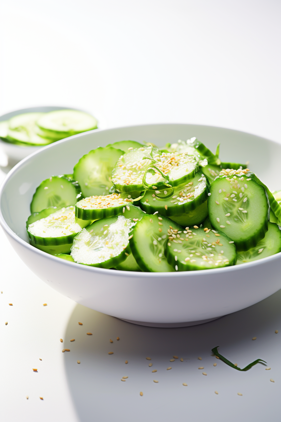 Cucumber Salad Preparation