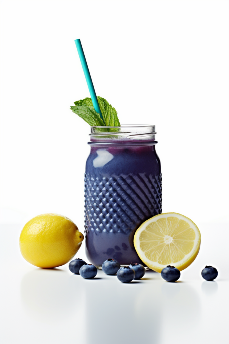 Low-Carb Blueberry, Lemon, and Spinach Antioxidant Juice_001