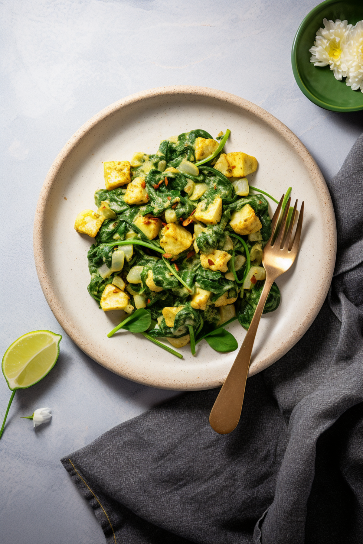 Low-Carb Cauliflower and Spinach Saag_001