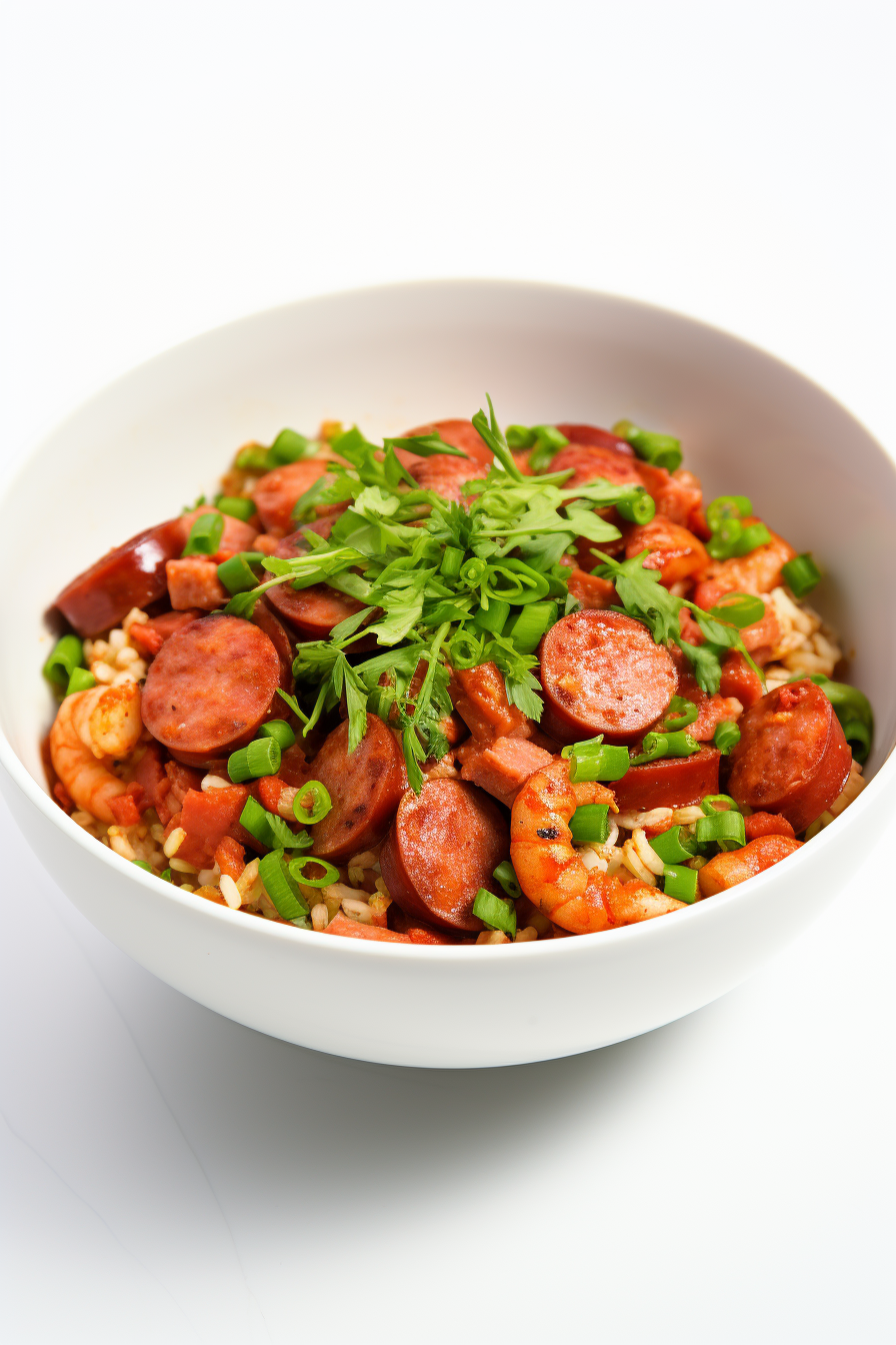 Cooking Low-Carb Cauliflower Rice Jambalaya