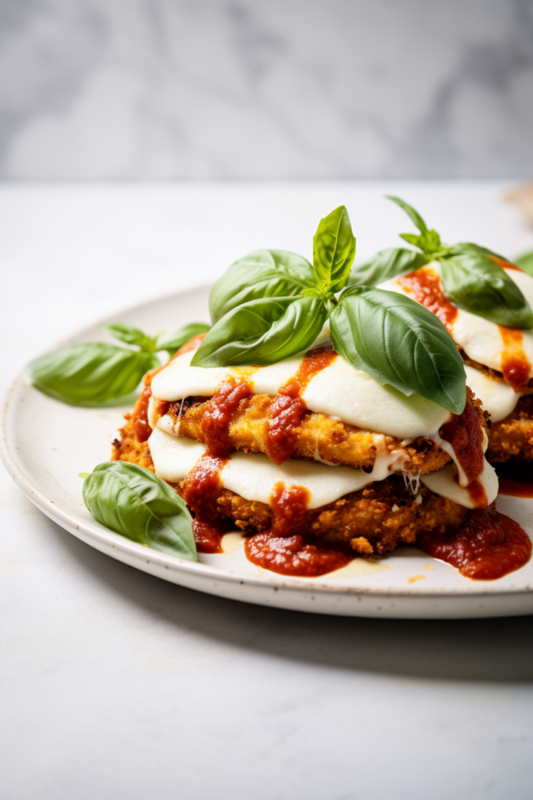 Low-Carb Chicken Parmesan with Almond Flour Crust_001