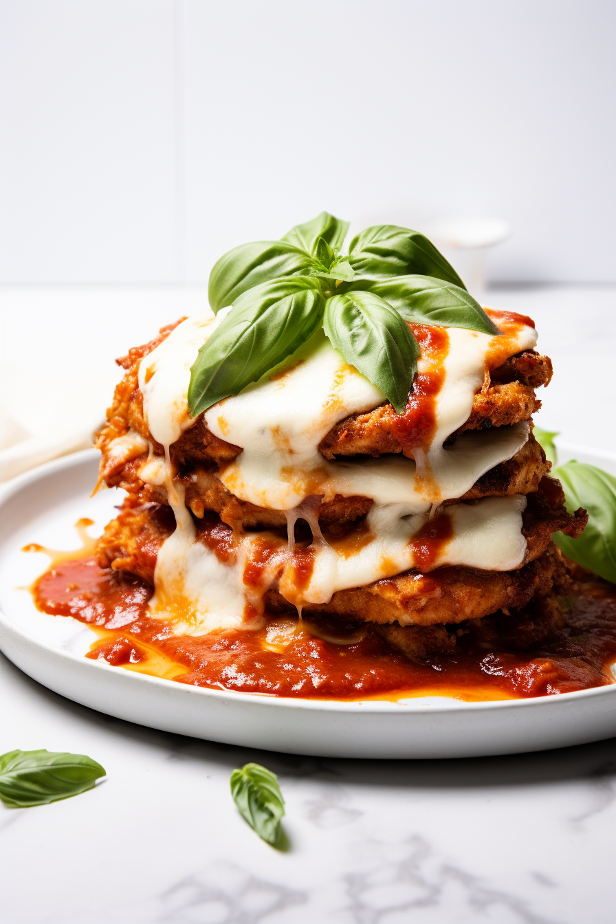 Low-Carb Chicken Parmesan with Almond Flour Crust