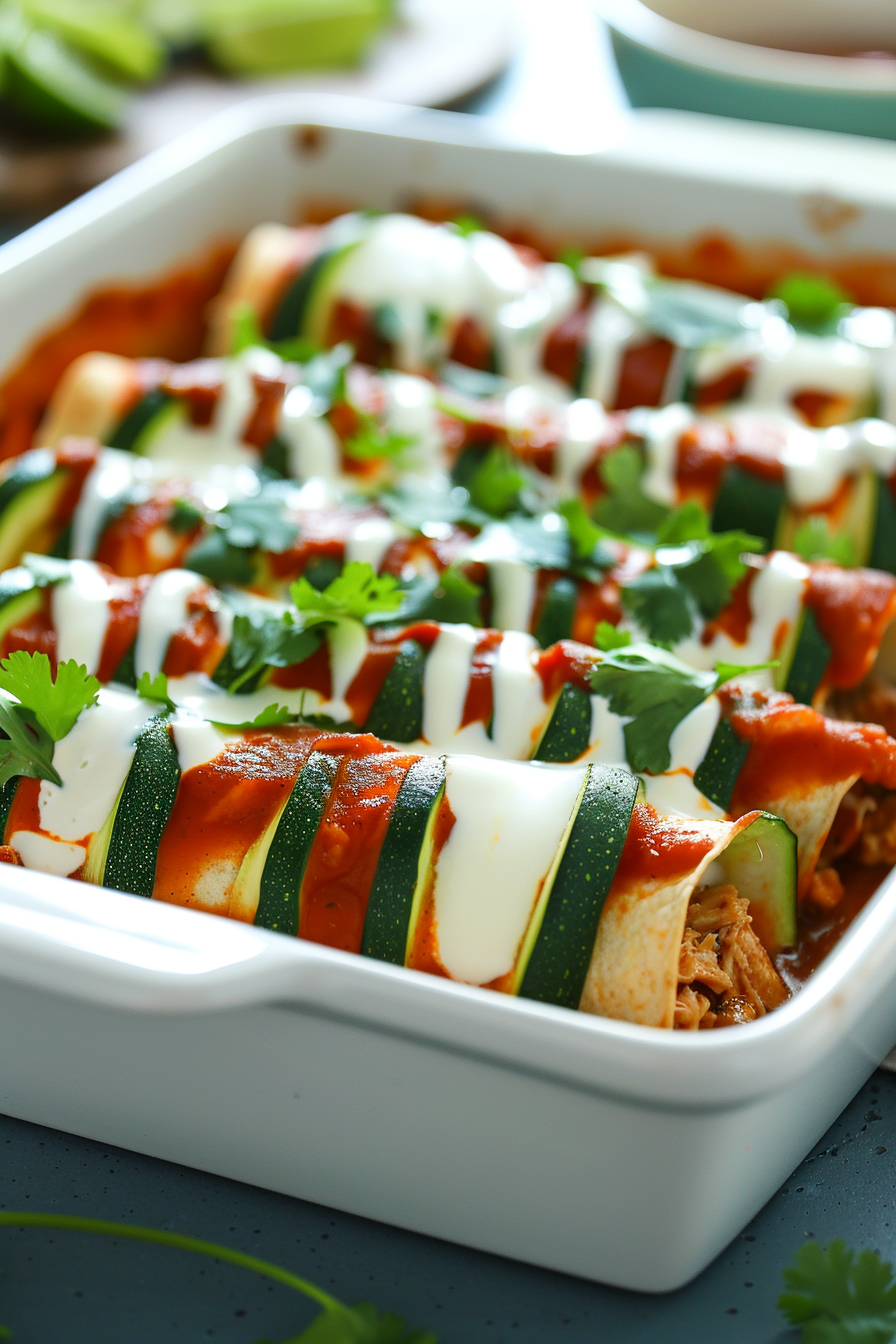 Slicing Zucchini for Enchiladas