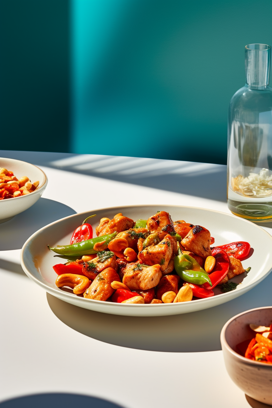 Preparing Low-Carb Chinese Kung Pao Chicken