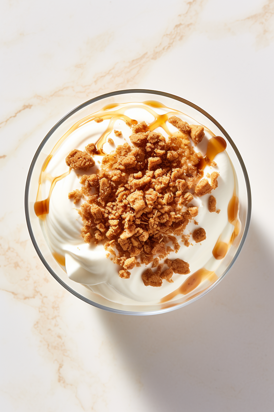 Low-Carb Cinnamon Whipped Cream and Pecan Crumble