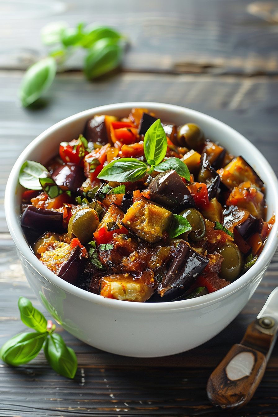 Cooking Low Carb Eggplant Caponata