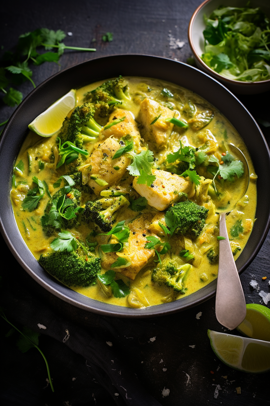 Preparing Low-Carb Fish Curry