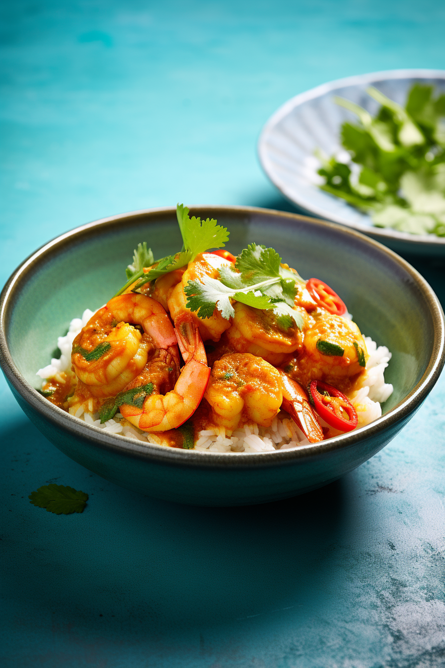 Ingredients for Low-Carb Goan Prawn Curry