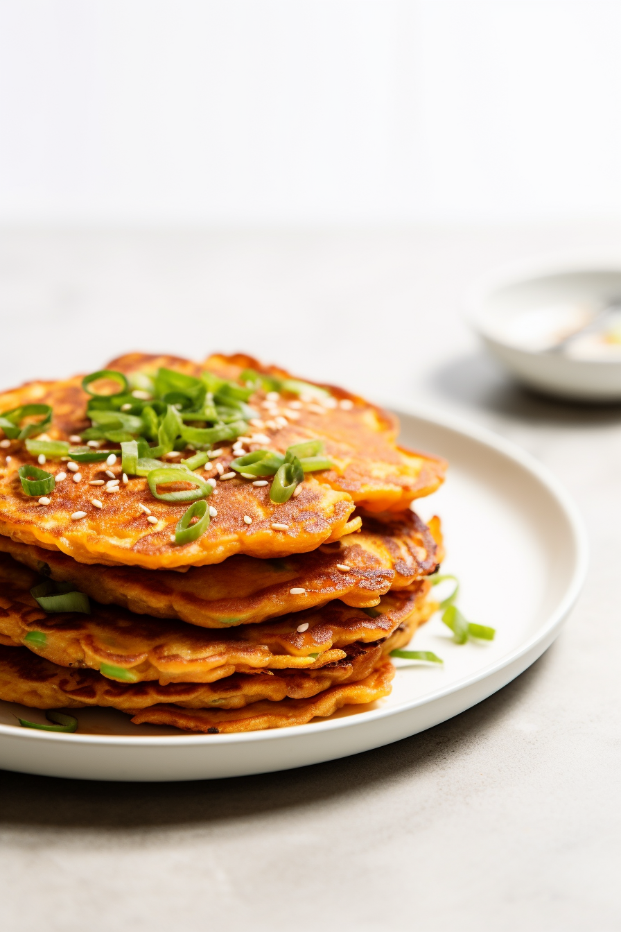 Cooking Keto Kimchi Pancakes
