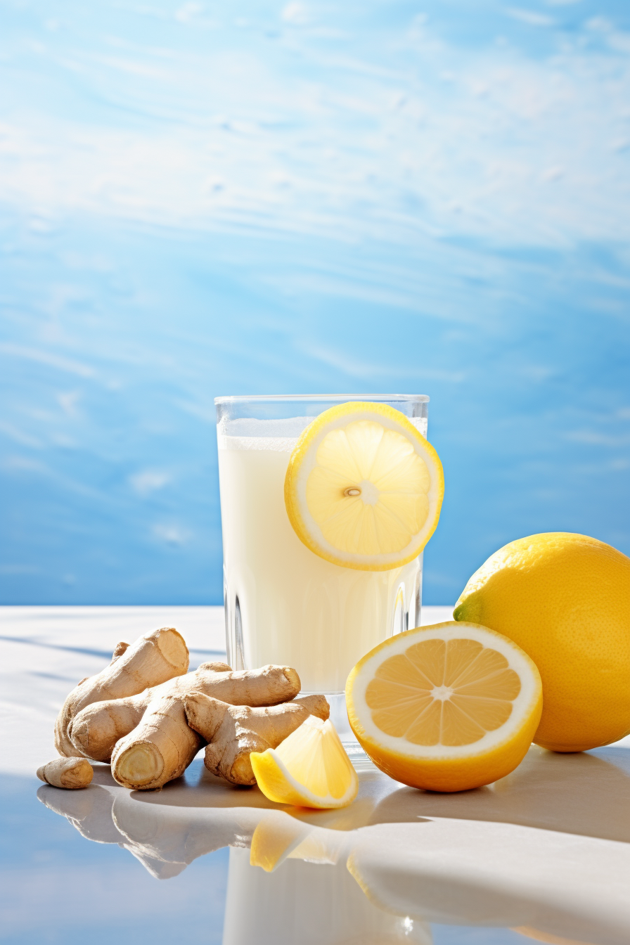 Prepared Low-Carb Lemon, Ginger, and Turmeric Wellness Shot