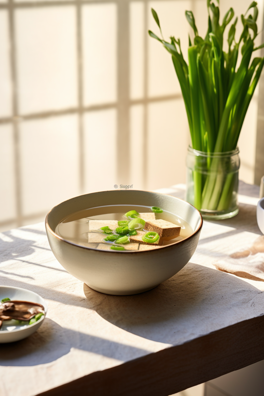 Ingredients for Low-Carb Miso Soup