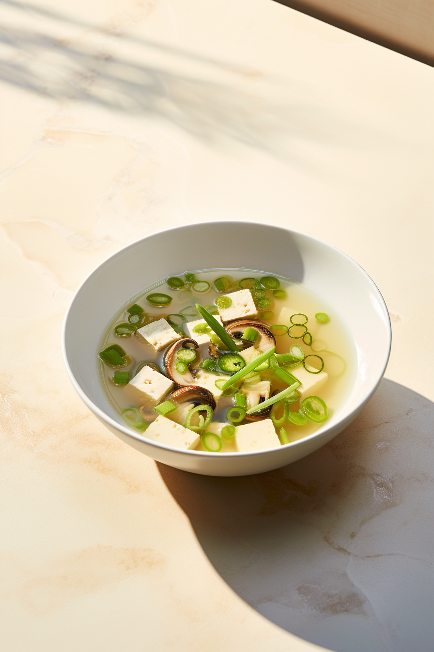 Low-Carb Miso Soup with Shiitake Mushrooms