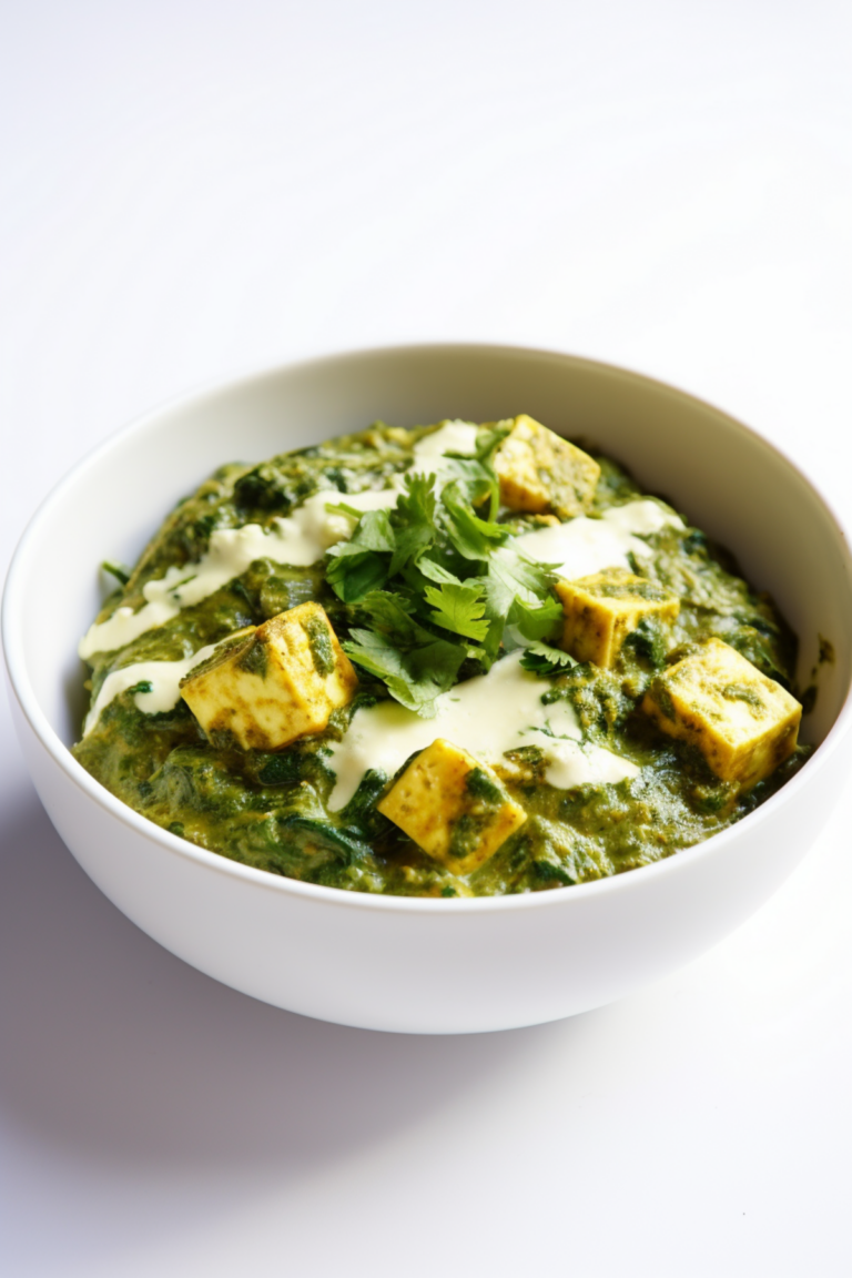 Low-Carb Palak Paneer with Keto Naan_001