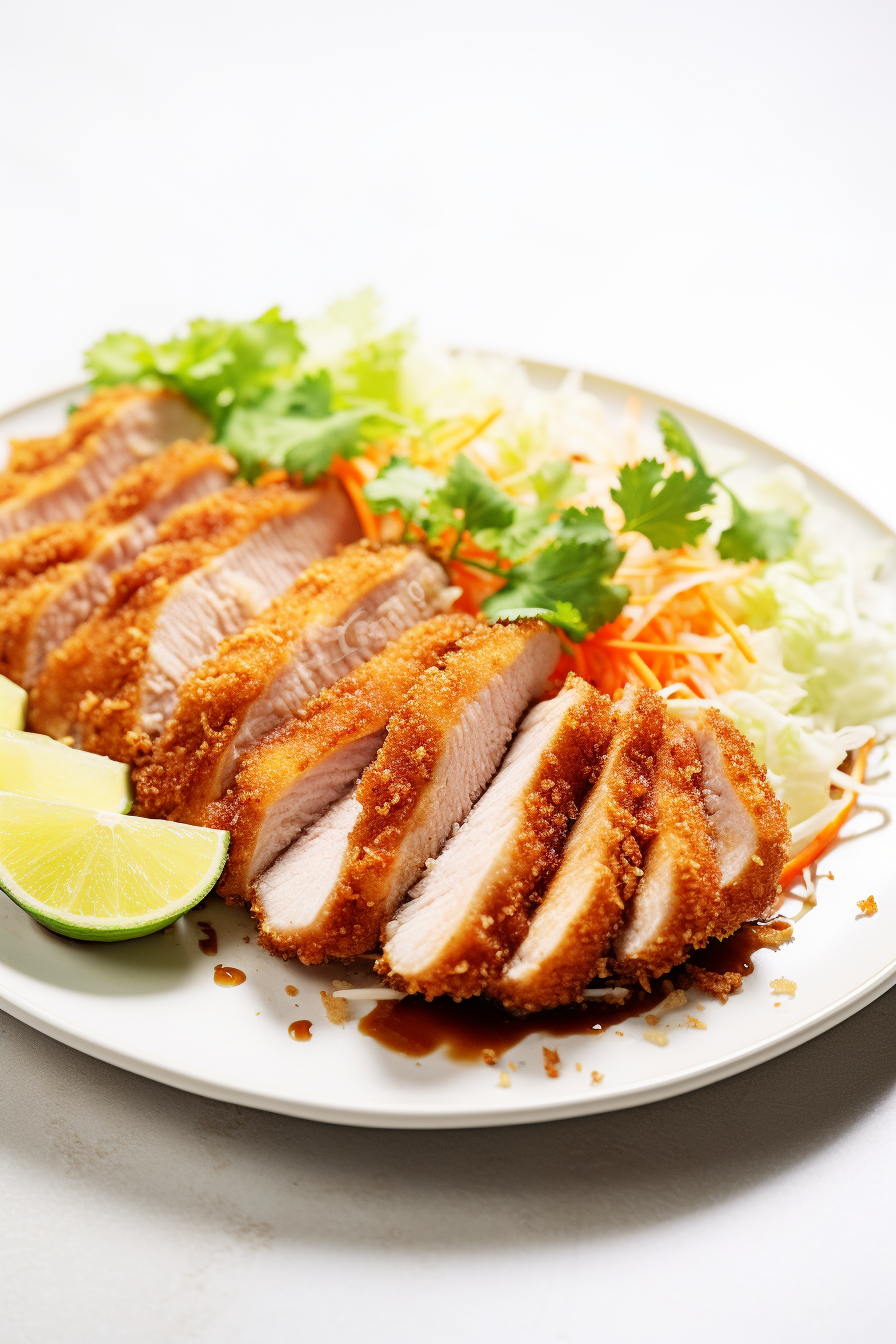 Cooking Low-Carb Pork Tonkatsu