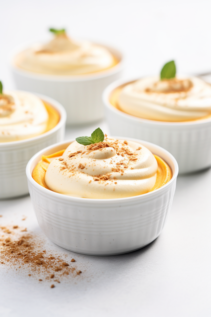 Ingredients for Low-Carb Pumpkin Spice Whipped Cream Mousse