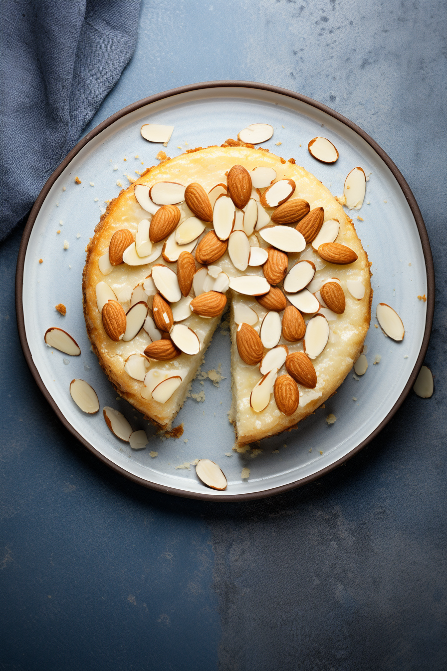 Ingredients for Low-Carb Ricotta and Almond Cake