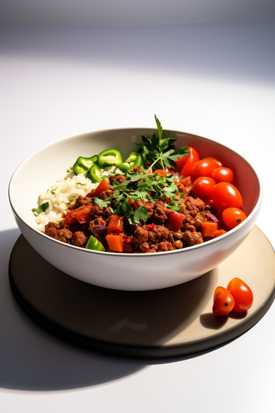 Low-Carb Roasted Red Pepper and Cauliflower Chili